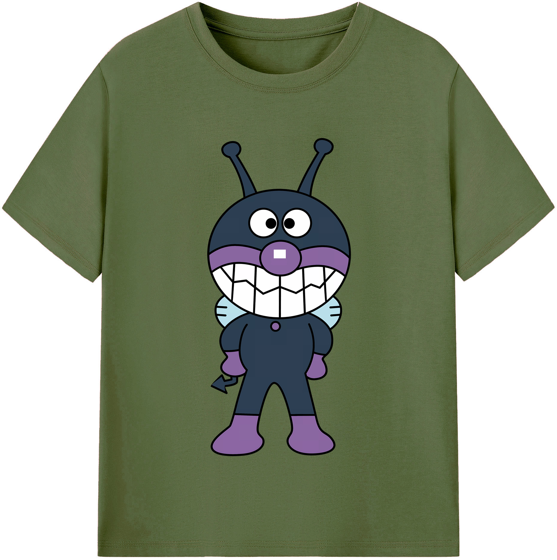 （画像用） アンパンマン Anpanman 綿100％半袖Tシャツ（フロントプリント）